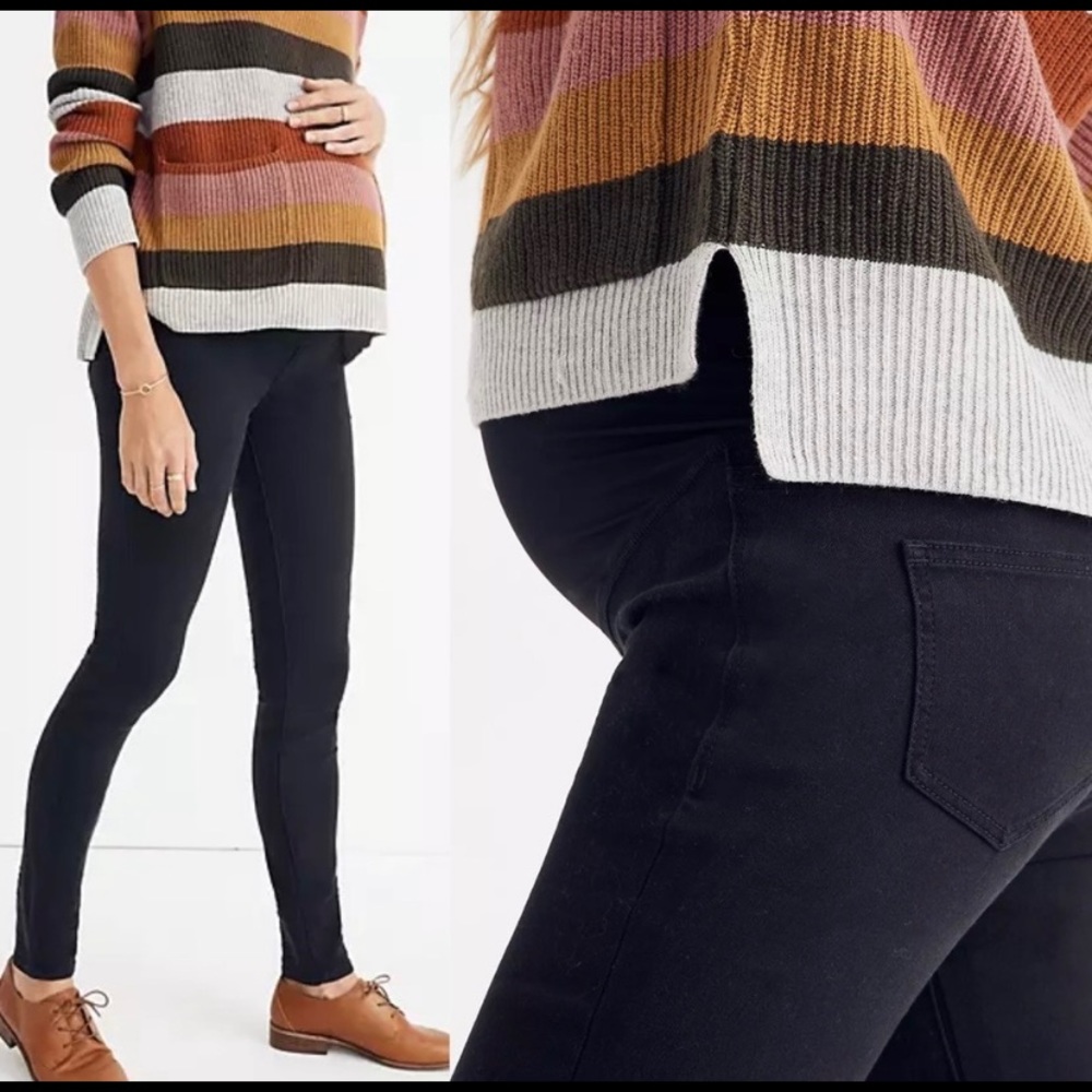 LIKE NEW - Madewell Maternity Over the Belly SKINNY Jeans - Lunar - Sz. 29